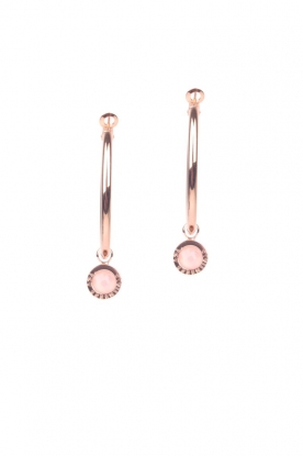 Earrings Creoles | soft pink/rose