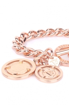 TOV ESSENTIALS |  Bracelet 2 Coins | rose