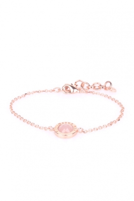 Tiny bracelet gemstone | rose/soft pink