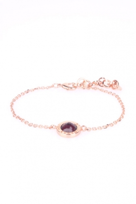 Tiny bracelet gemstone | rose/ruby