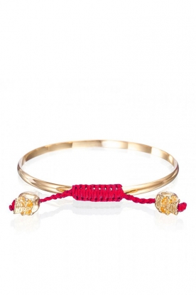 Bracelet Baby Bangle | gold/fuchsia