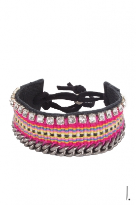 Bracelet Woven Bling | pink