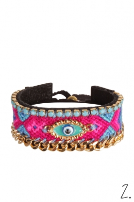 Kim & Zozi |  Bracelet Friendship Eye | blue