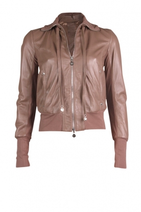 Leather jacket Jill | Plume Brown