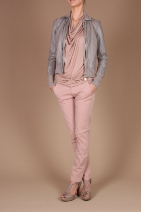 Patrizia Pepe |  Leather Jacket Lana |  grey