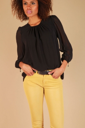 ELISABETTA FRANCHI |  Silk blouse Chrysta | black