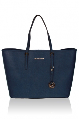 Leather bag Jet Set | navy