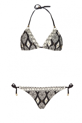 Triangle bikini Mali | black/white Triangle bikini Mali | black/white