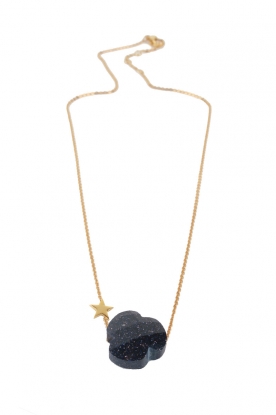 Necklace Clover | black/gold