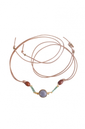 Necklace Freia | beige/green Necklace Freia | beige/green
