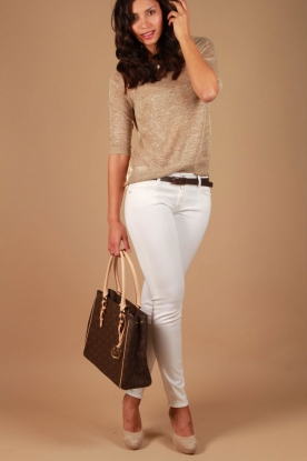 Hoss Intropia |  Jersey sweater Billie | gold