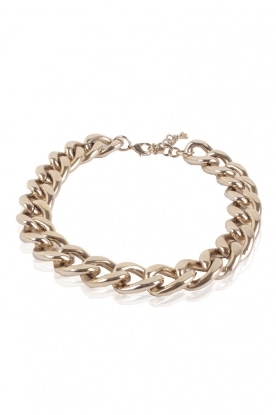 Necklace Flat Gourmetl | light gold Necklace Flat Gourmetl | light gold