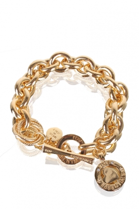 Bracelet gourmet Medaillon | gold/heart