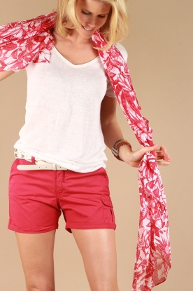 American Vintage |  Scarf Capri | fuchsia