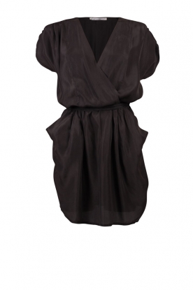 Silk Dip Dye dress | black