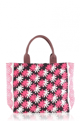 Canvas bag Ethiopia nr.1 | fuchsia/white