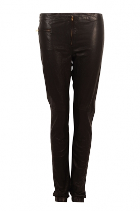 Leather pants Lynx | black