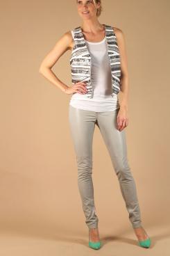 DAY Birger et Mikkelsen |  Leather pants Lynx | grey