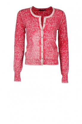 Cardigan Print | rood