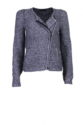 Vest blauwe glitter | blauw | Cardigan blue glitter | blue