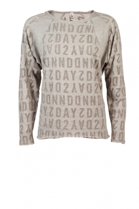 Blouse Logo Burn | grey melange