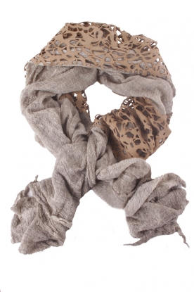 Scarf Alicudi | light brown