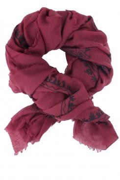 Scarf Paisley Square | bordeaux
