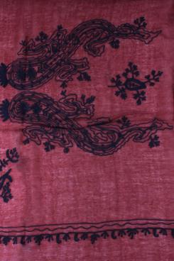 DAY Birger et Mikkelsen |  Scarf Paisley Square | bordeaux