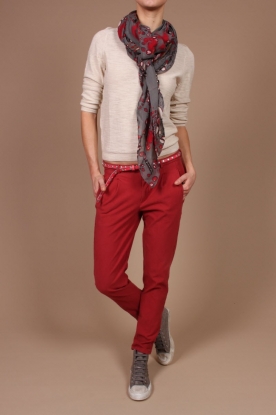 7 For All Mankind |  Boyfriend Chino | red