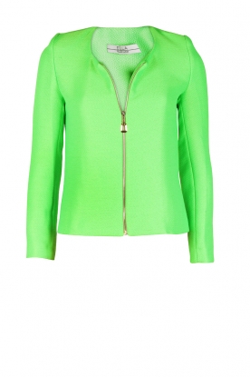 Boucle jacket Topa | neon green