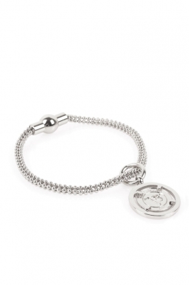 Bracelet Balls Cord | silver