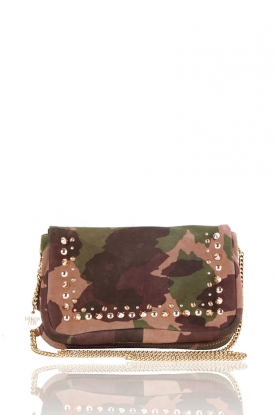 Leather shoulder bag Pelle | army green