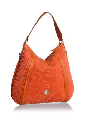 Bag Hobo | orange python