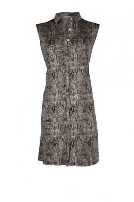 Silk Tunic dress Laura | cream/black