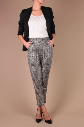  Silk Harem pants Randy | cream/black
