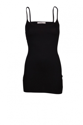 Top Long Camisole Vest | black