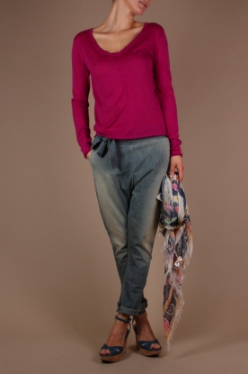 American Vintage |  Sweater Nevada | fushia melange