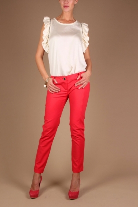 ELISABETTA FRANCHI |  Pants Flamingo | red
