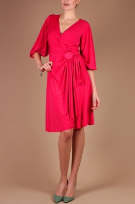 Unaluna |  Dress Melanie | fuchsia