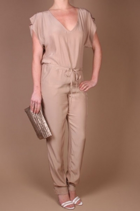 Dutchess | Zijden jumpsuit | nude