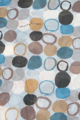 Manila Grace |  Scarf Circle | blue