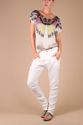 Manila Grace |  Pants Cavallo | white