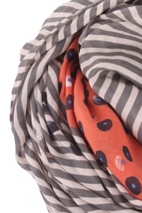  Scarf Geometria | red