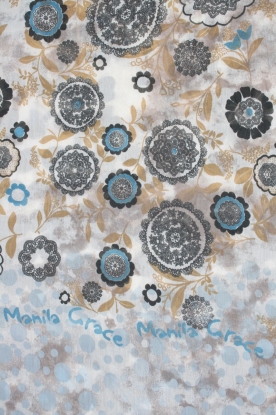 Manila Grace |  Scarf Broche | blue