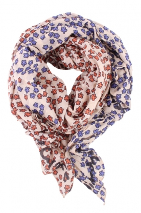 Silk scarf Fiore | iris