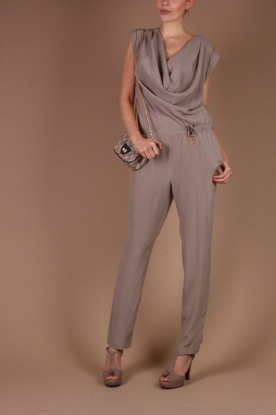 Dante 6 |  Zijden jumpsuit Venice | beige