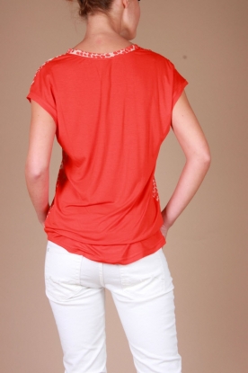  Silk top Untamed | spicy orange