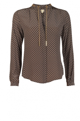 Silk Blouse Ruby | print