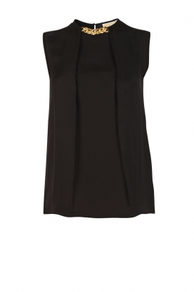 Silk Blouse Chain Alyse | black