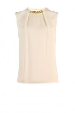 Silk Blouse Chain Alyse | cream